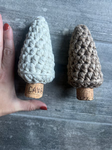 Hygge Mini Crochet Cork Christmas Trees
