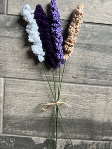 Crochet Lavender Sprigs