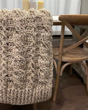 Load image into Gallery viewer, Chunky Cable Crochet Blanket