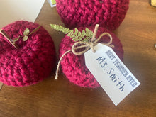 Load image into Gallery viewer, Teacher Appreciation Crochet Apple