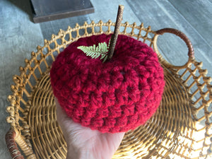 Teacher Appreciation Crochet Apple