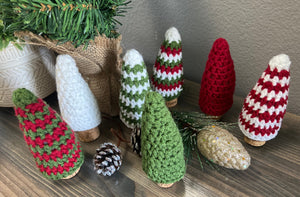 Vintage Mini Crochet Christmas Tree
