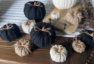 Hygge Fall Crochet Pumpkins