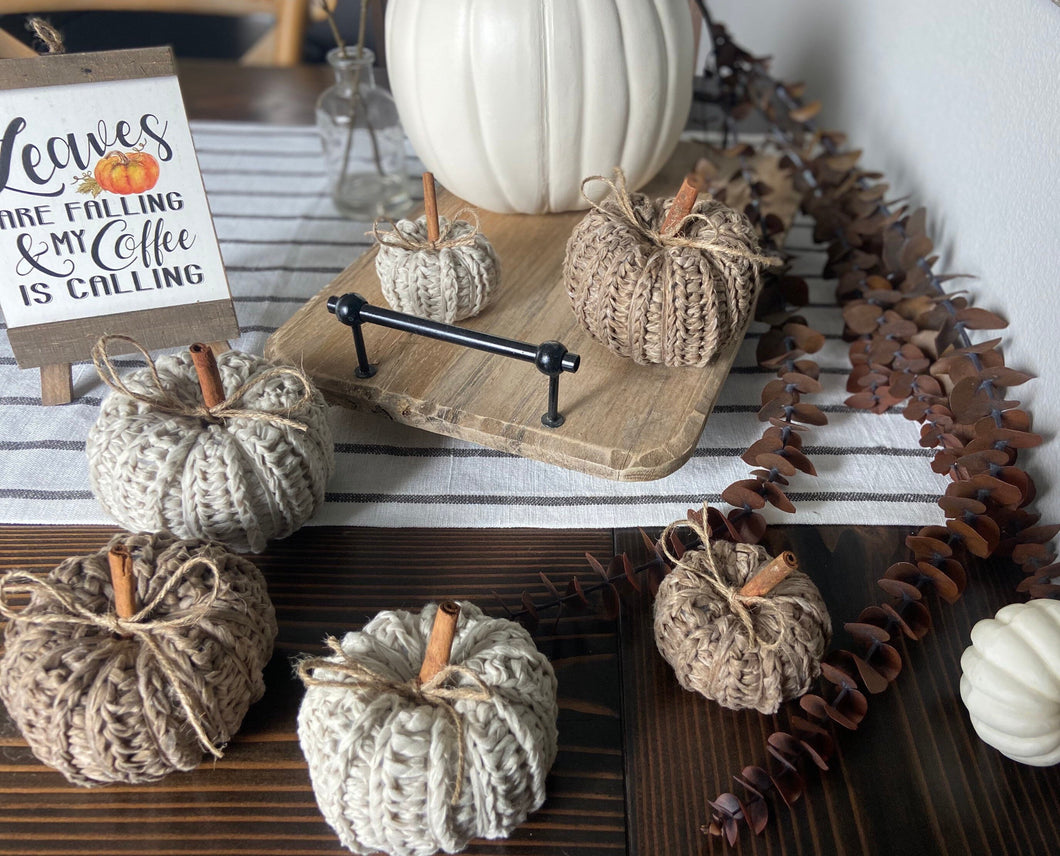 Hygge Fall Crochet Pumpkins