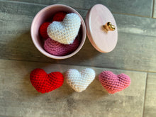 Load image into Gallery viewer, Crochet Valentine’s Day Hearts